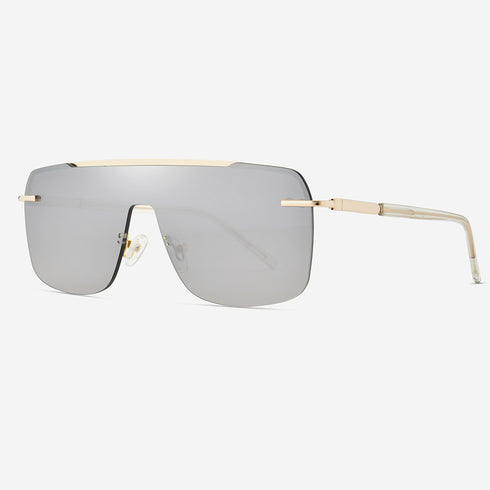 Square shield Metal Men's Sunglasses Coslada